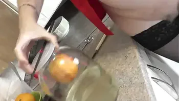 Nude Cooking. Sexy Milf Frina shared recipe for making an excellent orange balm from ordinary . Naked woman at home stockings high heels. Hairy pussy Milf natural tits. Ass Big ass