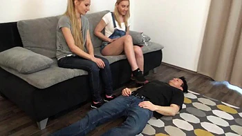 Shoe worship femdom by High Heels Austria: Licking, Blonde  Brunette Porn