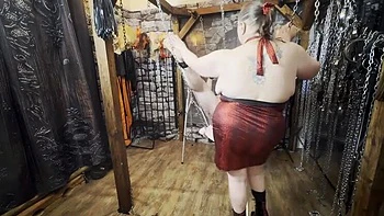Domina Satana's Brutal CBT Torture - BBW Mistress Punishes Slave Cock