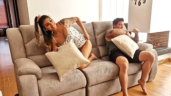 Step Sister Winter Steph Watches Sex Flick With Me Then We Fuck