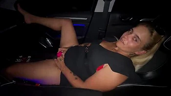 Blonde MILF Masturbates Outdoors - Shaking Moans & Car Orgasm