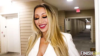 Harlow Wilde's Big Tits Titfuck & Double Cumshot