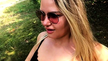 Risky Public Blowjob with a Blonde Amateur Babe