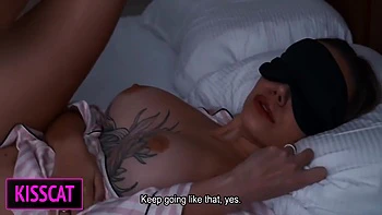 Stepmom Blindfolded Gets Stepson’s Big Cock Inside