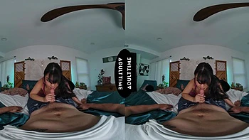 Dante Colle’s lucky day with Summer Col’s blowjob skills