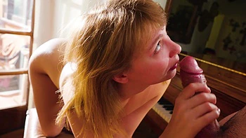 Ginger Teen with Pierced Nipples Gets Fucked Deep