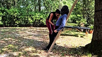 Brunette Amateur Catarina Fucks Outdoors Fetish Style