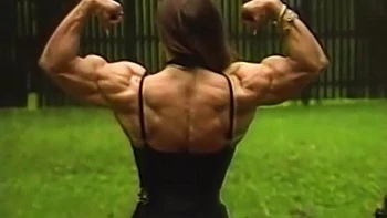 Muscle Milf Babe Strips Public Solo