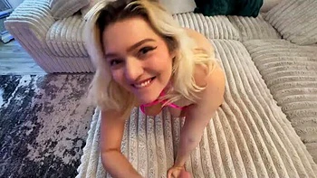 Busty Blonde Stepmom Catches Me Jerking Off - POV Fuck