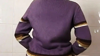 Blonde MILF Sucks Big Cock and Gets Fucked on Toilet