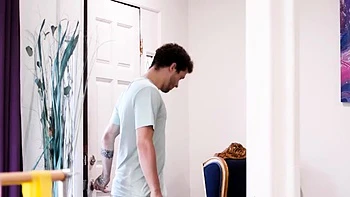 Teen brunette Layna Marie sucks and licks pussy