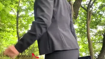 my private secretary used hard in public woods with clothes ripped off and pussy destruction