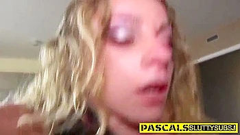 Submissive Blonde Gets Ass and Pussy Fucked BDSM Style