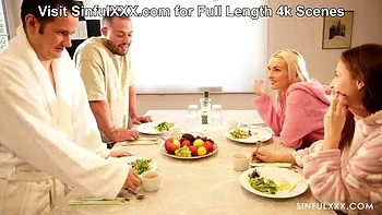 Sam Bourne & Antonia Sainz Fuck in Hot 4-Way Blowjob & Doggy