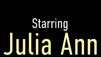 Julia Ann fingers her fake tits with toys solo JOI