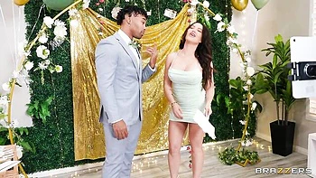 Savanah Storm Spreads Her Shaved Pussy for Horny Brandy