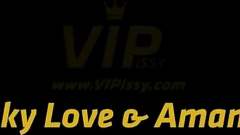 Vicky Love's wild piss lesbian scene