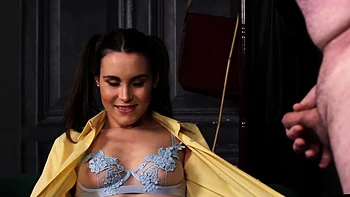 SPH College Girl Mocks Professor Hardcore Femdom