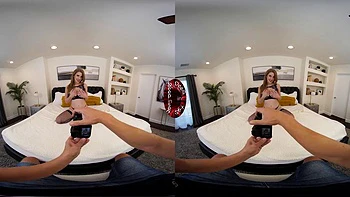 VR milf blowjob in cowgirl and doggy