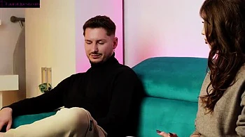 Caught Cheating: Hot Brunette Teen Sucks Secret Cock