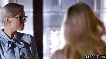 Always fighting stepmom MILFs Kenzie Taylor and Caitlin Bell needed an intervention from stepson