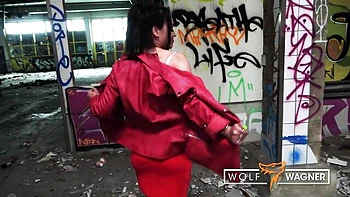 Dirty Mom Priscilla Shows Off Huge Tits Outside