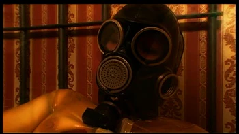 Latex Dress Fetish: Gas Mask Masturbation & Dildo Fuck