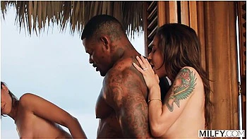 Naughty Wife Serenity Gets BBC Threesome With Malena