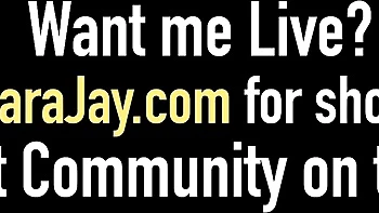 Busty Blonde MILF Sara Jay’s Huge Tits Handjob