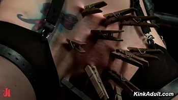 Claire Adams Gets Gagged and Whipped in Hot BDSM Anal Show