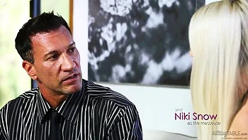 Niki Snow Gives Happy Ending Blowjob, Rides Marco Banderas’ Big Cock