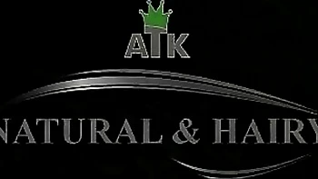 Curvy babe strips and fingers her hairy pussy