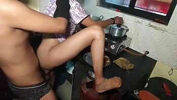 Desi Bride Fucked Rough in Kitchen While Cooking