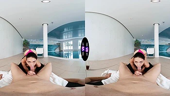 Vixi Rafi folla y chupa en el caliente sexo de piscina