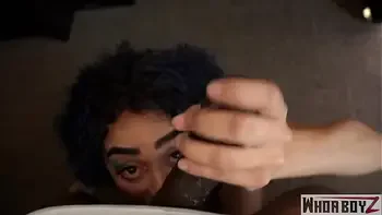 Picking up a Big booty Latina making her eat my ass