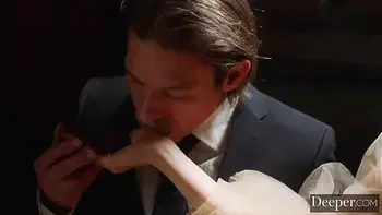 Deeper. Goddess Elena Koshka has intense fantasy threesome