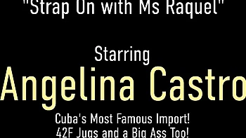 Angelina Castro and Miss Raquel's Big Tits Latina Lesbian Fun