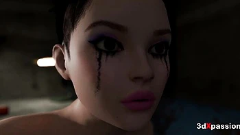 Sloppy Deep-Throat Blowjob and Hardcore Fuck