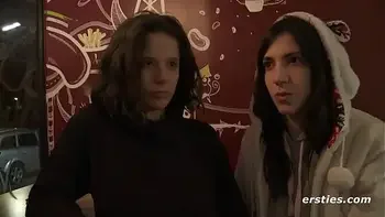 Ersties: Cute Amateur Babes Have Hot Lesbian Sex In A Public Changing Room