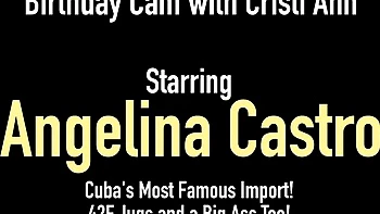 Angelina Castro's Phat Blonde BBW Squirt Masturbation