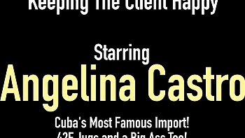 Busty Angelina Castro and Harmonie Marquise blowjob fun