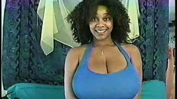 Big Tits Black Babe Sucks Cock