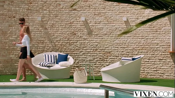 VIXEN Fiery redhead Freya gives her boss' son a free show