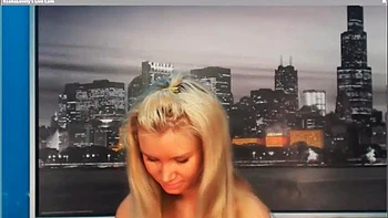 Russian Blonde with Perky Nipples Solo Masturbates