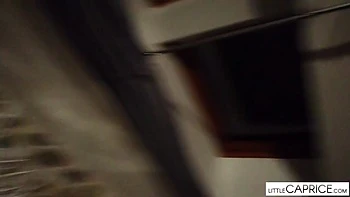 Little Caprice Rides Cowgirl on Brno Rooftop POV