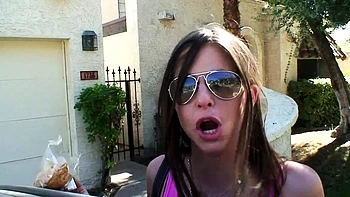 Hot Brunette Slut Strips and Teases