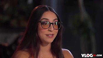 Brunette Madison Wilde Sucks Big Cock Deep Throat