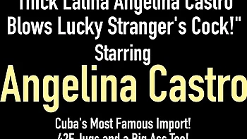 Angelina Castro's phat ass blowjob tease