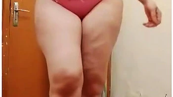 Hot Ebony BBW Bondage Casting Cumshot