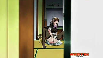 Bottomless Maid Bound in Bikini Cleaning and Fucking